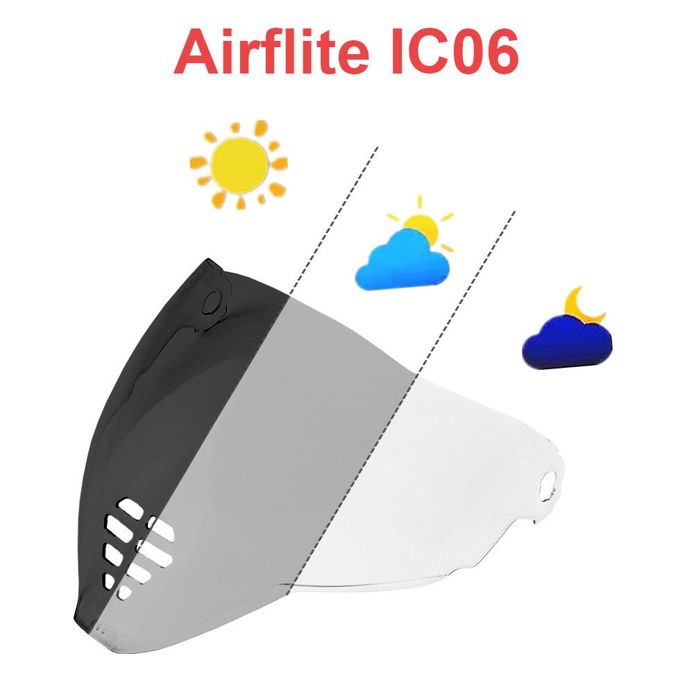 Airflite Motosiklet Kaskları için Oni Mask Yüksek Çözünürlüklü Ayna Vizör - Kask Aksesuarları