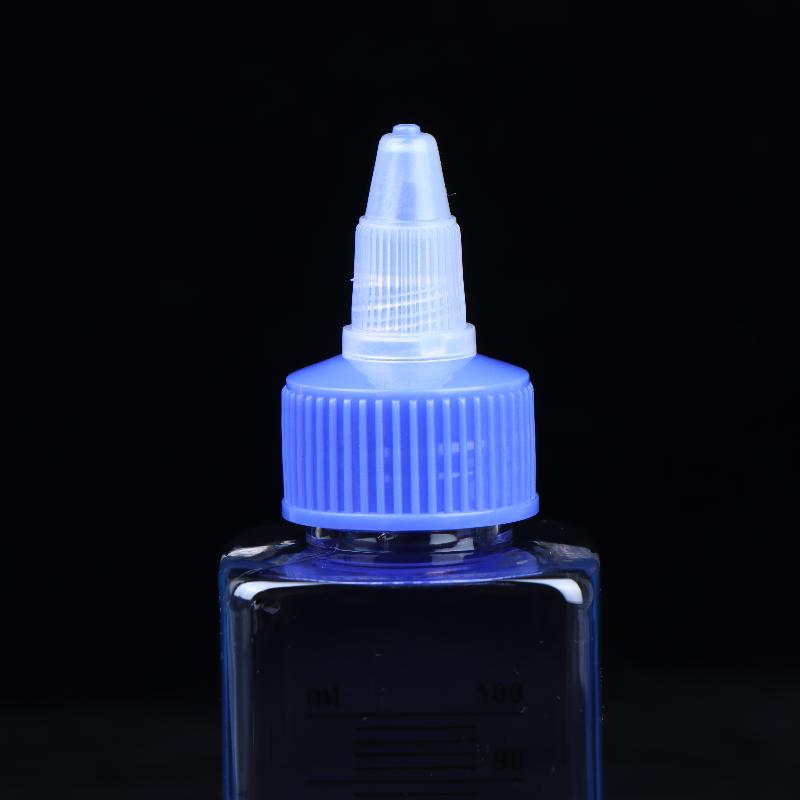1Pc 30-500Ml Clear Pet Graduated Bottles Twist Cap Refillable Liquid Sample Container Inks Oils Arts Hair Dye Water Bottle