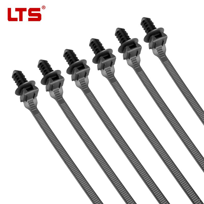 Factory Manufacturer Self-Locking Threaded Head Nylon Cable Tie 5.5*210mm New Energy Cars Automotive Wiring Harness X31 Fit