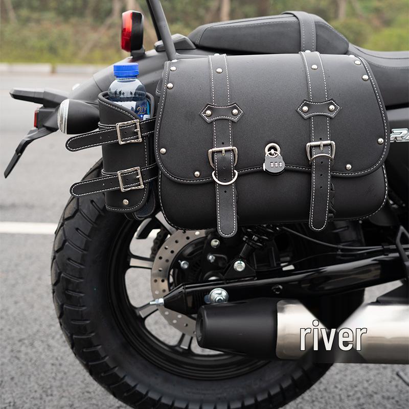 Zongshen Cyclone RA2 250S Motorcycle Accessories: Side Bags, Crash Bars, Drop Bars, Folding Backrest, Rear Rack.