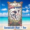 Cow Highland Theme Beach Towel Personalized Custom Name & Text Soft Quick Dry Beach Towel for Swimming Travel
