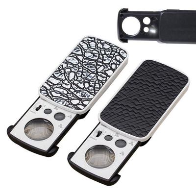 Slide-Out Jewelry Loupe Magnifier 30X 60X 90X LED Lighted Magnifying Glass with UV Light For Jewelry Diamonds Coins Stamps Rocks