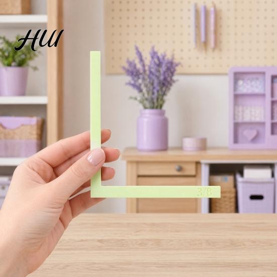 Easy-to-read Alignment Template 5 Pcs Paper Crafting Guides with Storage Case, Precision Layering Matting Stable Measurement Benchmark for Spacers,