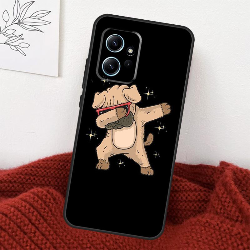 Süße Mops Hund Hülle Für Xiaomi Redmi Note 13 10 11 12 14 15 Pro Plus Hülle Für Redmi 15 15C 14C 10C 12C 13C
