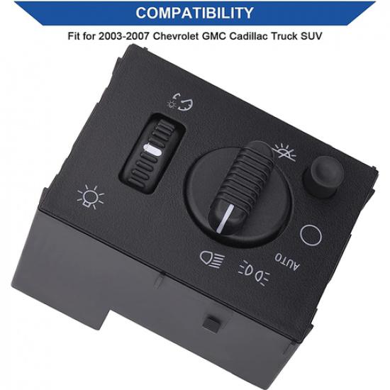 Headlight Switch Control Fog Lamp Button For Chevy Silverado GMC Sierra 19381535