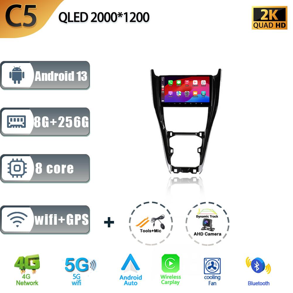 Android 13 For Toyota Harrier XU60 2013 - 2020 Auto Radio Car Multimedia Player Navigation Screen WIFI  Carplay Stereo Head Unit