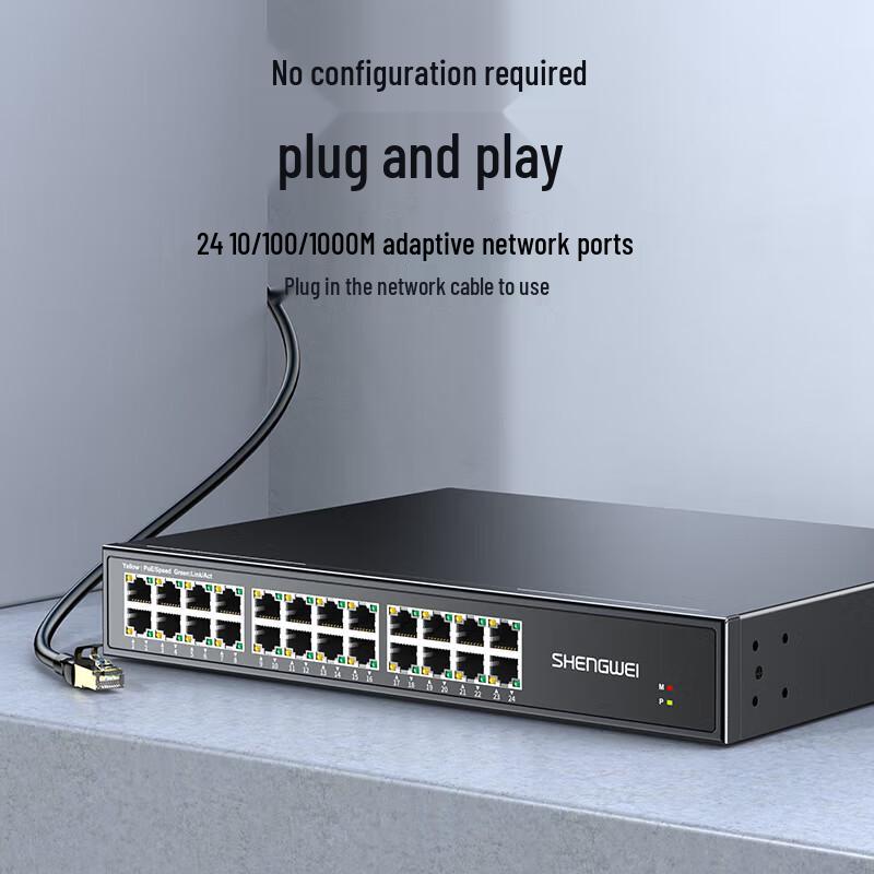 Shengwei 24-Port Full Gigabit Commercial Network Switch