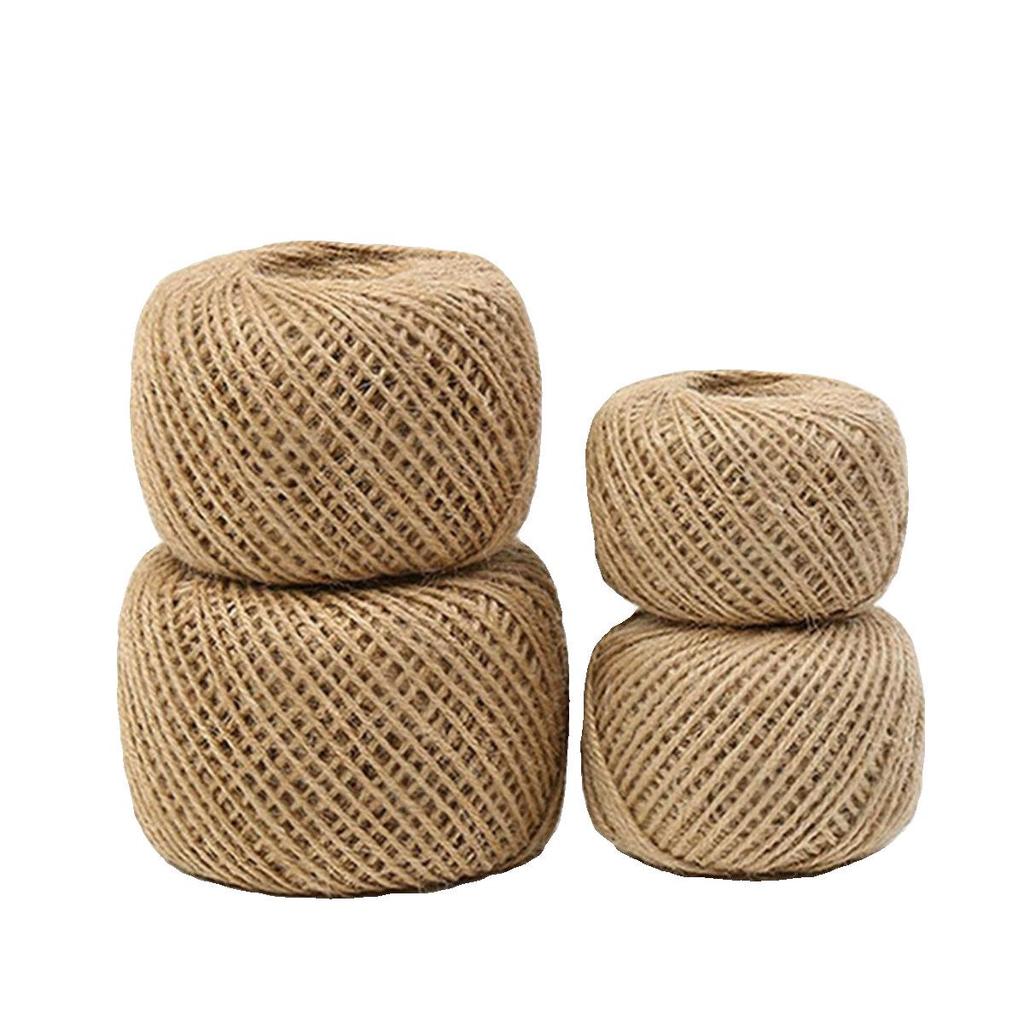 Natural Coarse Jute Rope for DIY Projects, Binding, and Retro-Style Ornaments