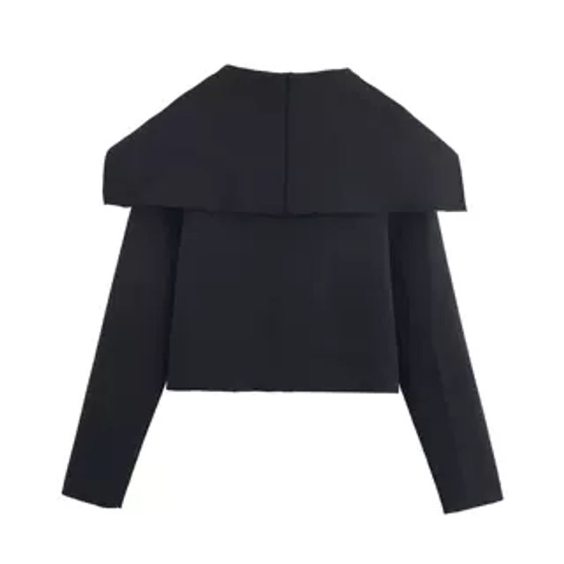 Za Export New Arrival Women's Clothing ZR Fashion Style Fashion All-Match Casual Knitting Double Breasted Short Coat 4192132