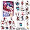 New Hazbines Hotels Christmas Advent Calendars Blind Box Anime Dark Cartoon 2D Acrylic Decor Pendants Holiday Gift Set for Kids