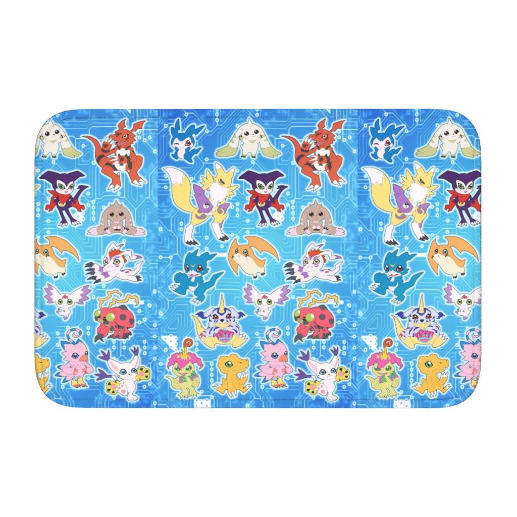 Digimons Adventure Anime Fußmatte Anti-Rutsch Bad Küche Willkommensmatte Toilettentür Boden Eingang Teppich Teppich Fußmatte