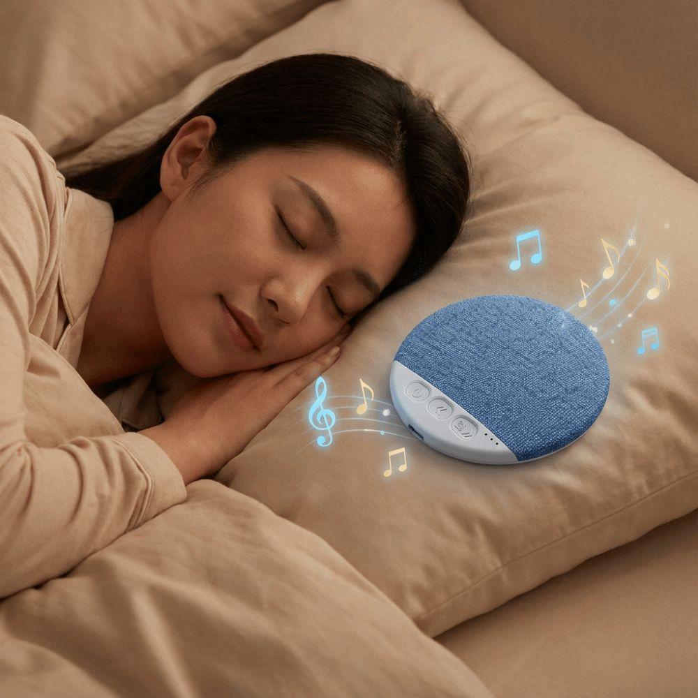 Bluetooth 5.4 Soundmaschine Mini Schlaf-Lautsprecher Weißrauschen-Gerät Schlafzimmer Entspannung