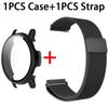 Strap + Case Cover for Garmin Active 5 / Vivoactive 5 Stainless Steel Band for Garmin Active5 Wristband Protective Shell