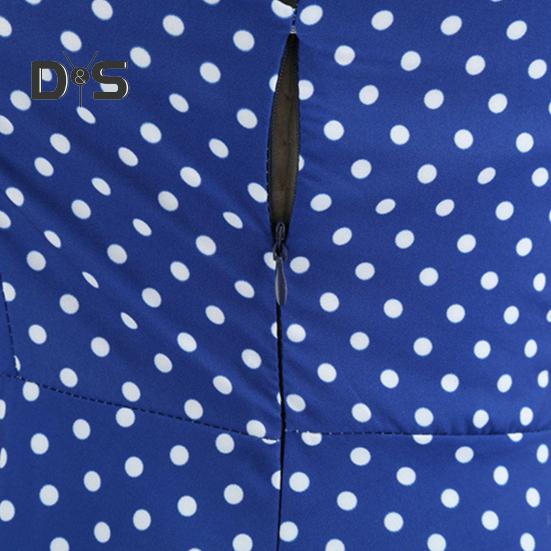 Sukienka midi dla kobiet z dekoltem halter, sznurowana, obcisła, z wysokim stanem, z kokardą, bez rękawów, w kształcie litery A, luźny dół, nadruk w kropki, w stylu retro w stylu lat 50. i 60., z odkrytymi plecami, na bal maturalny