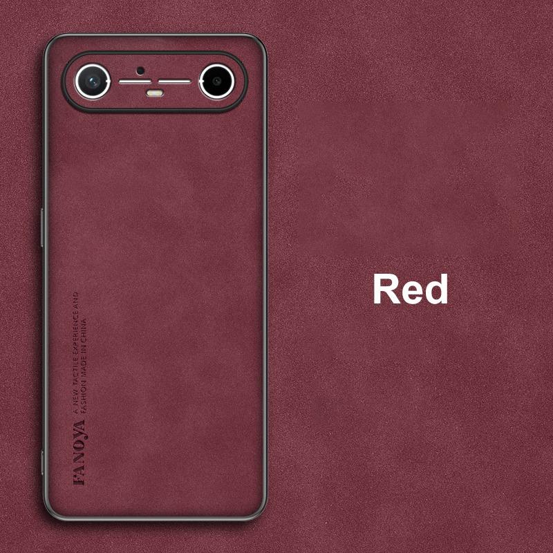 

Для чохла Tecno Pova Slim 5G Розкішний чохол для телефону з PU шкіри Для Tecno Spark Slim 4G Задня кришка Силіконовий протиударний Повний захист Tecno Spark Slim червоний
