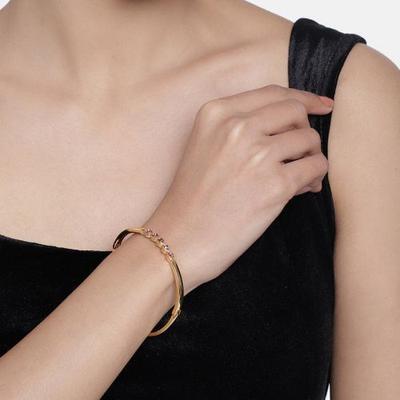 Gold Plated Stud Bracelet For Women