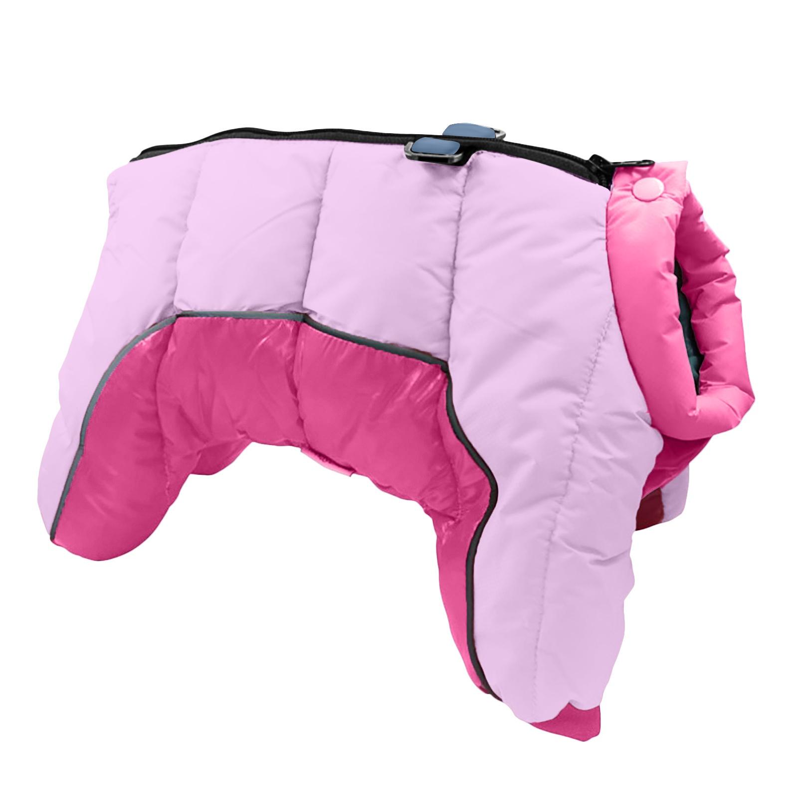 

Pet And Cold-Proof Four-Legged Cotton Clothing Random Zipper Color XXL розовый