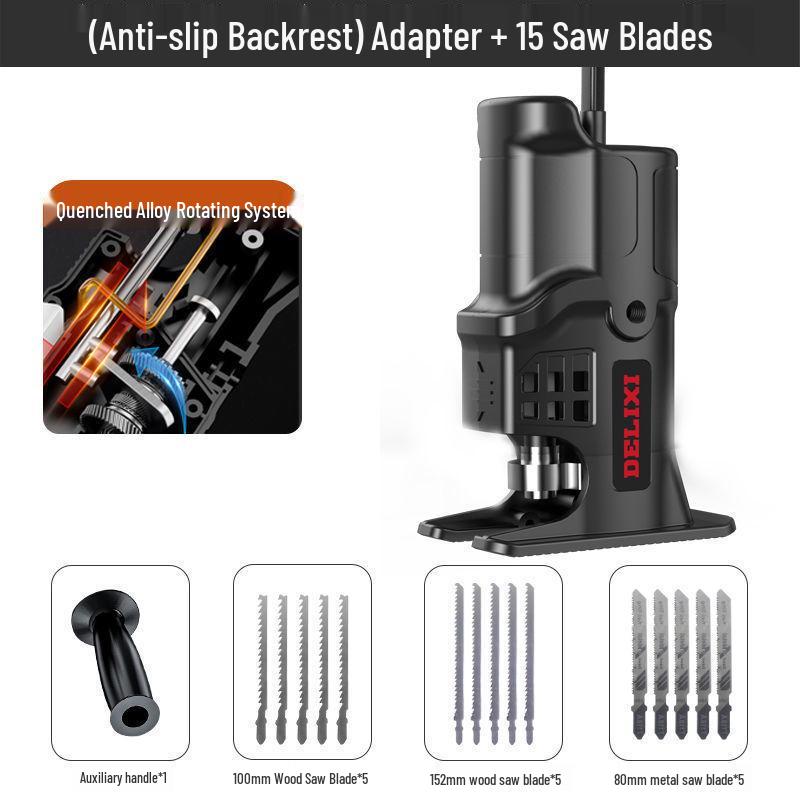 Delixi Electric Drill to Reciprocating Saw Adapter - Multifunctional Cutting Tool Accessory