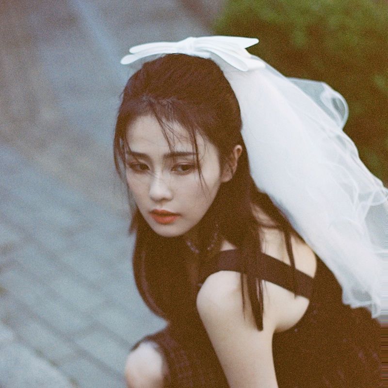 Short Headdress Bridal Wedding Photo Bow Headdress