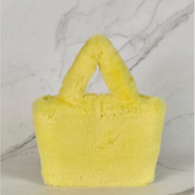 Fogni Fur Tote   Crossbody Bag   Lemon  Maiab0029 