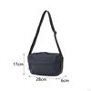 Shoulder Bag Large Capacity Nylon Lightweight Pouch for Everyday Work Black