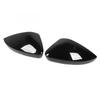 1 Pair Rearview Mirror Cap Gloss Black Exterior Side Wing Mirror Cap for Superb 3V 2015 To 2020