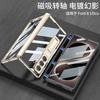 Premium Transparent Hinge Stand Case Galaxy Z Fold 8 Ultra With Electroplated Finish Anti-Slip PC Cover
