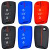 Silicone Car Key Case Is Suitable for Volkswagen Lavida Bora Golf 7 Tuyue Sagitar Three-button Folding Honeycomb Pattern