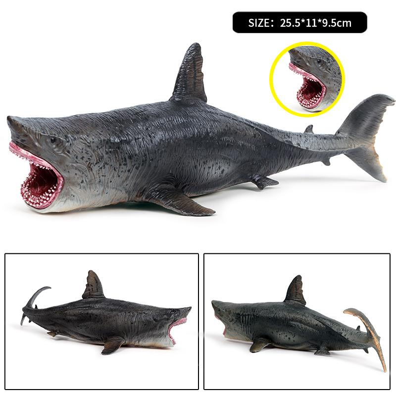 Oenux Savage Marine Sea Life Megalodon Figurka Akcji Klasyczne Zwierzęta Oceaniczne Duży Rekin Ryba Model Pcv Kolekcjonerska Zabawka Dla Dzieci Prezent