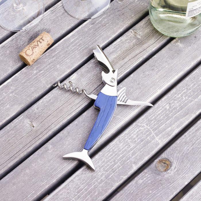 Corkscrew - Kikkerland - Fish - 3 In 1 - Practical - Original