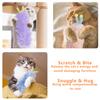 Interactive Cat Kicker Toy with Colorful Antennae - Soft & Durable Plush Pillow for Indoor Cats, Self-Play Companion Toy for Boredom Relief