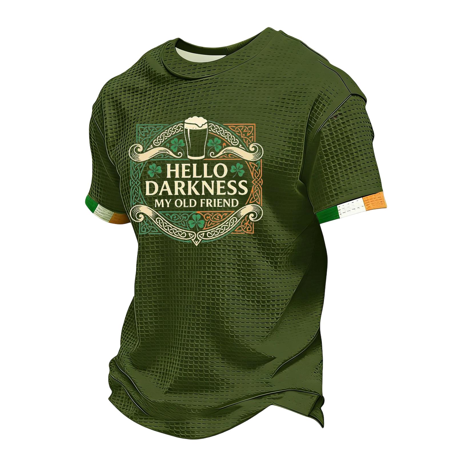 

Men s Casual Round Neck Short Sleeve T-Shirt L армия зеленый