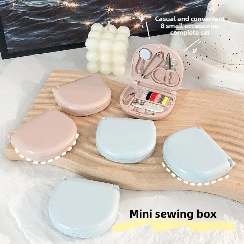 Sewing Kit for Travel - Mini Sewing Box with Essential Tools Portable Sewing Supplies for Home & Emergency DIY Fixes