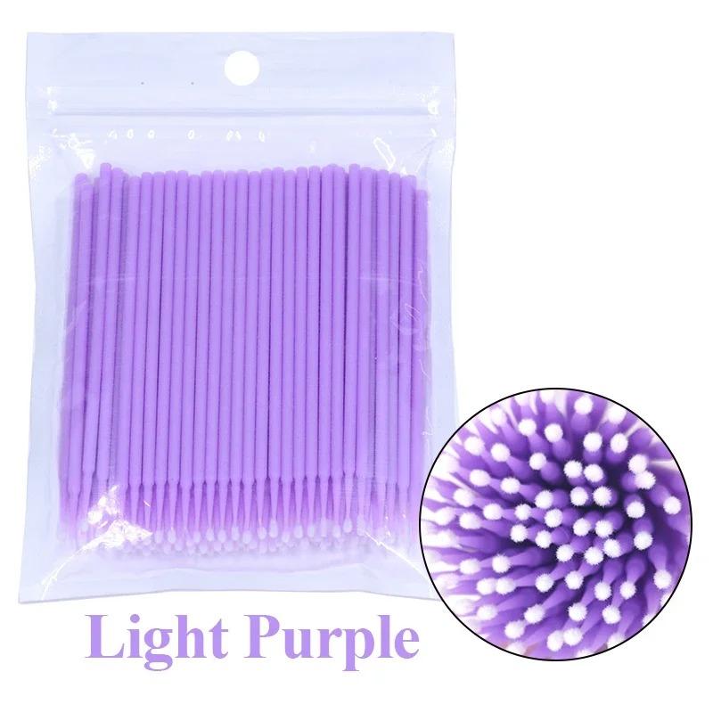 YS00136--100pcs Durable Disposable Micro Brush Eyelash Extension Eye Lash Glue Applicators Cleaning Swab Sticks Makeup Tools