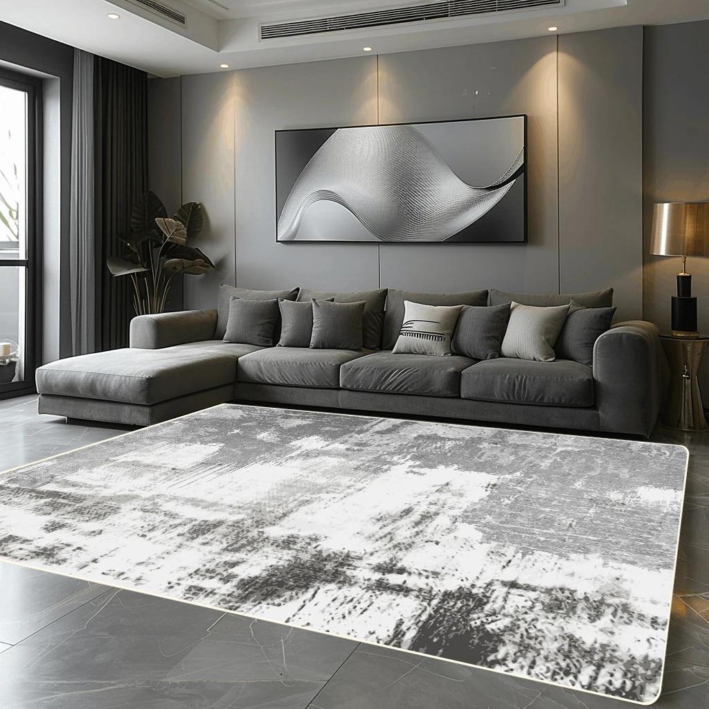 Dekoration Zuhause Teppiche für Wohnzimmer Waschbar Abstrakt Großer Teppich Schlafzimmer Bettseite Bodenmatte Flur Sofa Bereich Teppiche Rutschfest