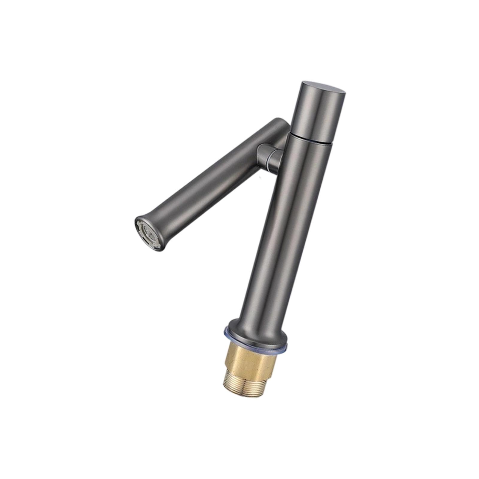 Modern 304 Steel Rotating Bathroom Faucet With Flexible 360 Nozzle For Easy Cleaning