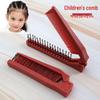 Foldable Dual-Use Anti-Static Travel Comb - Portable Beauty Makeup Comb, Student Model, Personal Carry.