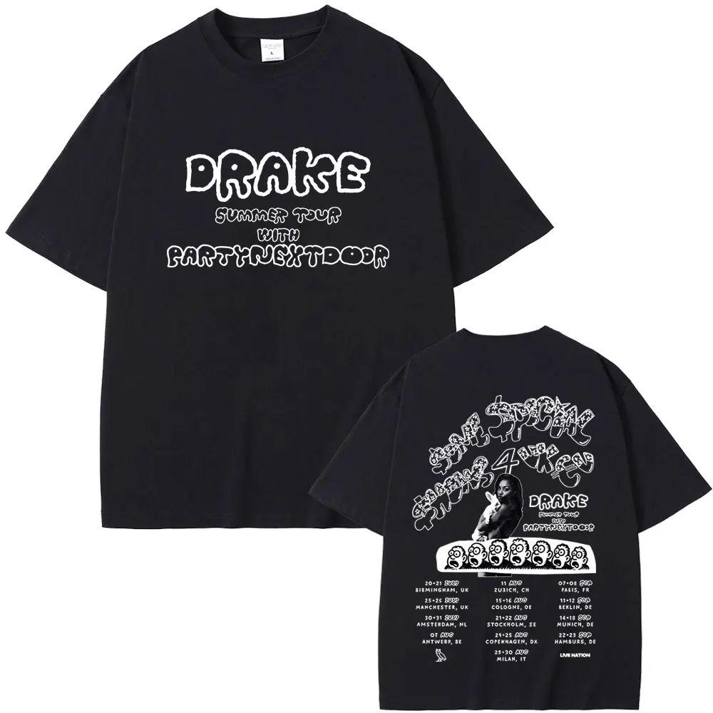 Rapper Partynextdoor Drake Some Sexy Songs 4 U Sss4u Double Sided Print T Shirts Fashion Hip Hop Tops Oversized Tees Unisex