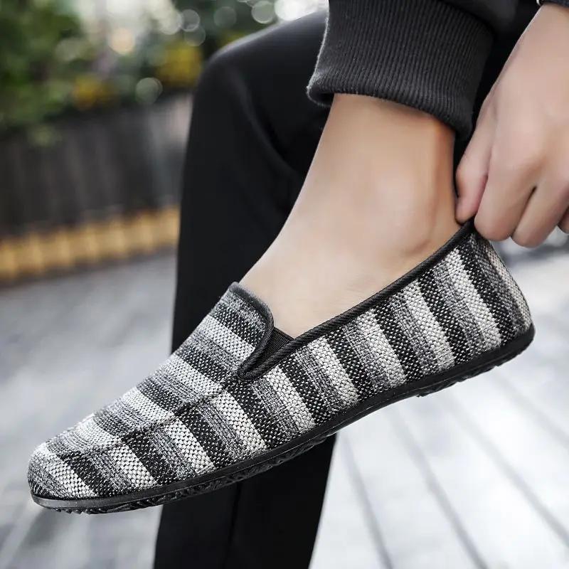 

Fashion Sneakers Korean Style Soft Plus Big Size Man Shoe Canvas Common Walking Without Leather On Sale 44 New In Casual Shoes for Men 45