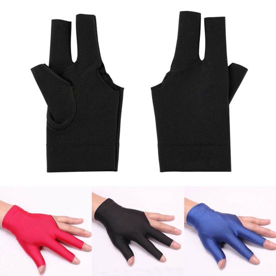 1 Stück Billard Elastische Rutschfeste Snooker Queue Pool Schützen Drei Finger Handschuhe Werkzeug