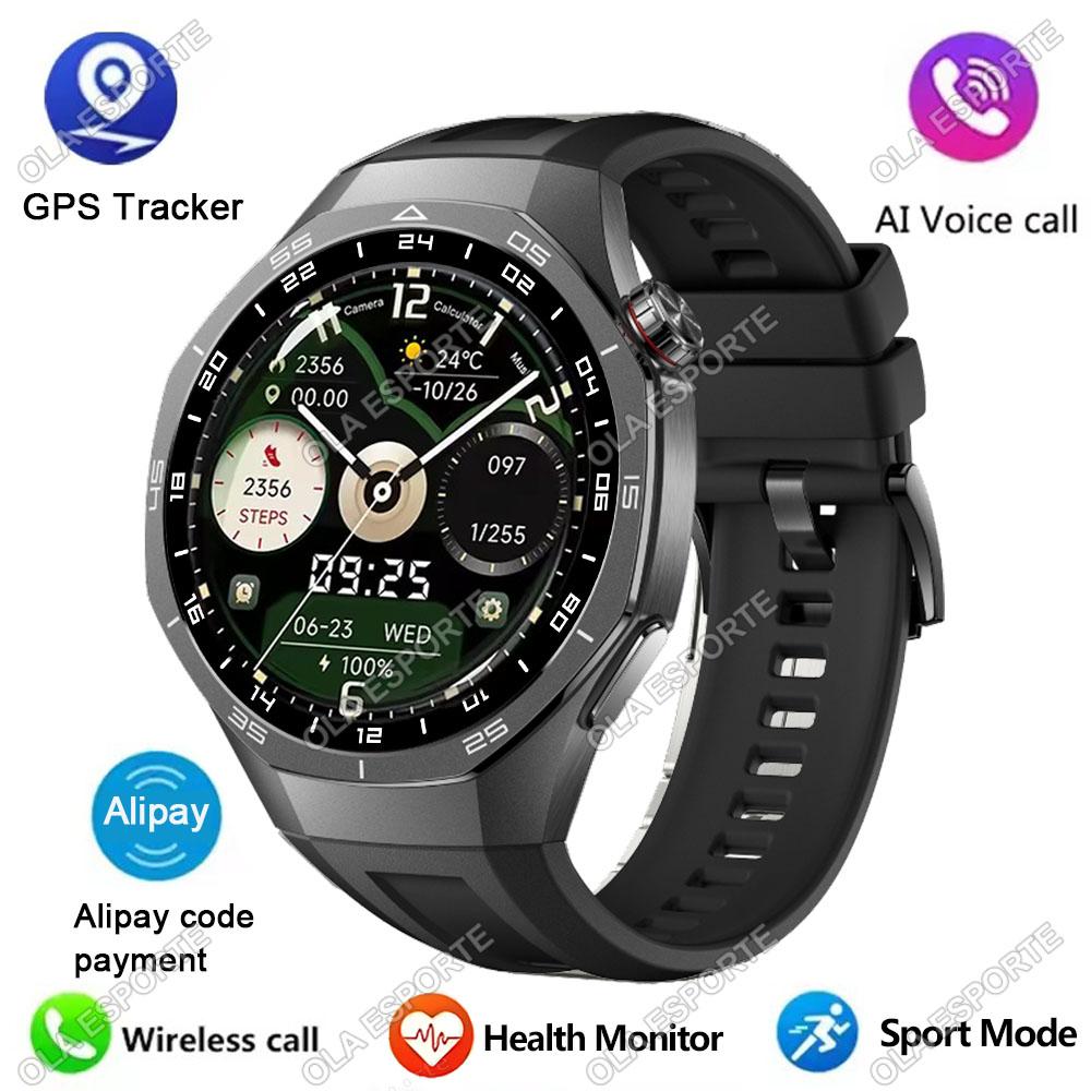 LS  New Smart Watch Men HD  Screen GPS Motion Tracking Heart Rate Blood Pressure Bluetooth Calls SmartWatch Waterproof