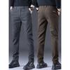 Trendy Straight-Leg Slim-Fit Comfortable Long Pants for Men, Spring and Autumn Korean Style, Stretchy Simple Business Casual Pants