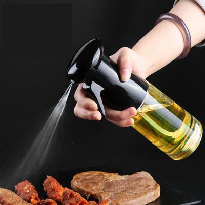 Hava Basınçlı Cam Yağ Sprey Şişesi Ev Mutfak Yağı Kontrol Şişesi Barbekü Zeytinyağı Yemeklik Yağ Yağ Sprey Şişesi Sprey