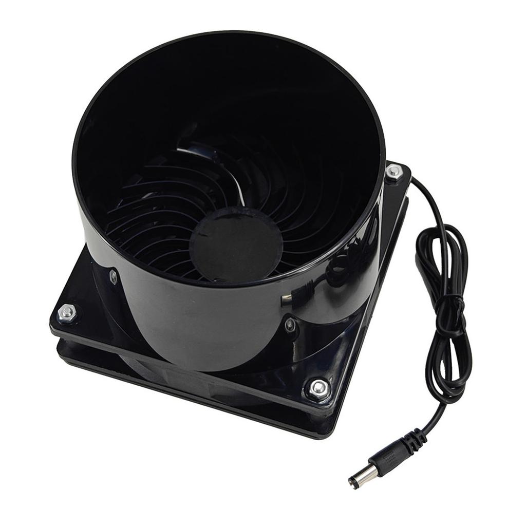 12V Odsávací ventilátor pro kancelář, venkovní použití, psí boudu, kurník, skleník, vodotěsný