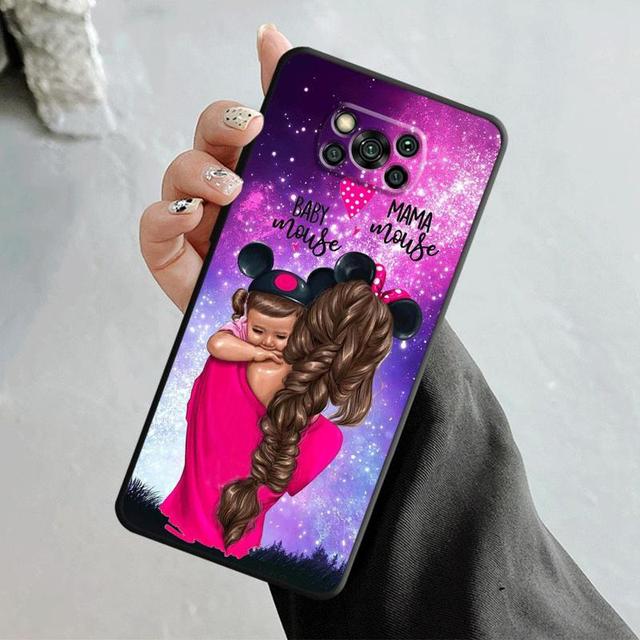 

Чехол для Xiaomi Poco X3 Nfc X4pro X5 M3 для Mi 12 13 11 10 10t 8 Note10 Lite 11ultra 11t Pro F1 женщина девочка супер мама ребенок For Mi Note 10 Lite