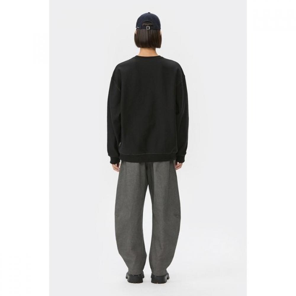 Customellow Black Stitch Sweatshirt Black Cwtaw25623bkx