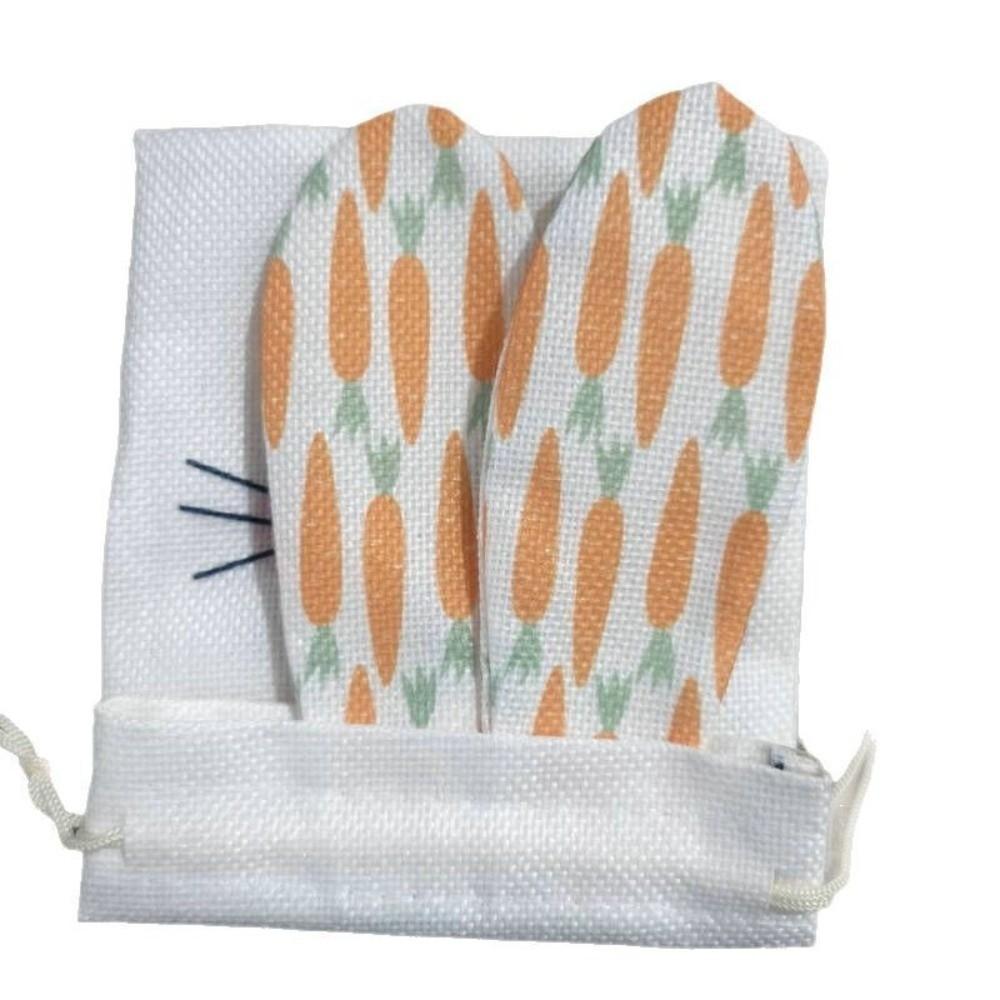 Gift Cute Easter Bunny Ears Bags Festival Burlap Rabbit Candy Bags Carrot Drawstring Gift Bags Party Favors