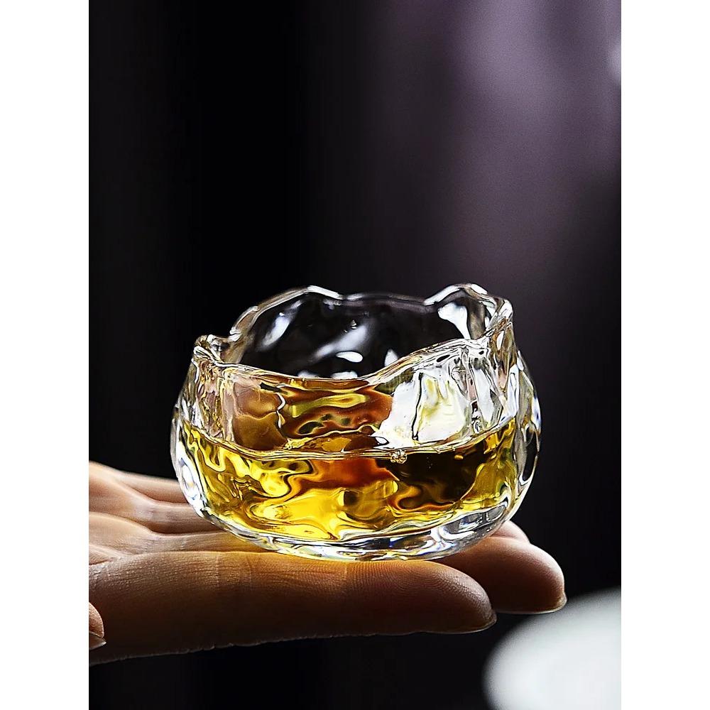 Japanese Sle Glass Tea Cup Set Small Gongfu Tea Cups Personal Dedied Sake Cups Home Use Tea Ceremony Owner Cup