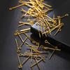 200pcs 9 Shaped Crafting Eye Head Pins For Jewelry Making High Strength Metal Components For Necklace Earrings