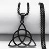 Witchcraft Stainless Steel Witch's Irish Knot Chain Necklace Men/Women Geometry Necklaces Jewelry nudo De Bruja N732S02